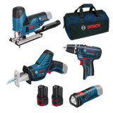 Pack 4 outils 12V 2X20AH Bosch kit en coffret Bosch 0615990M06