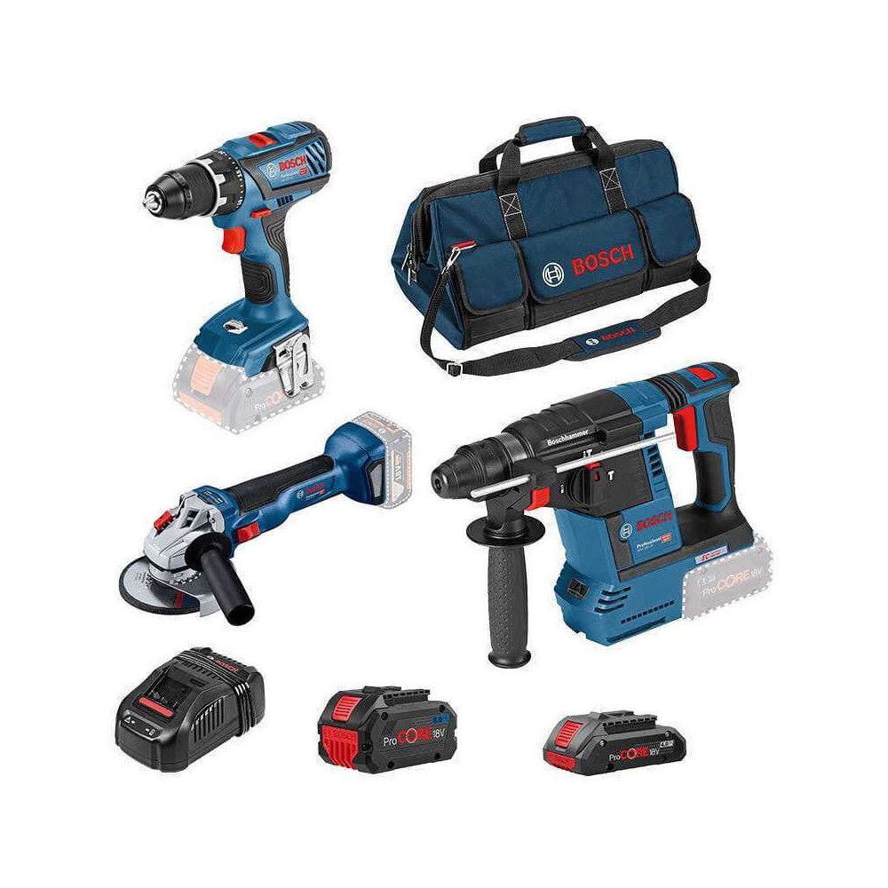 Pack 3 outils 18V Bosch kit dans sac de transport Bosch 0615990M3C