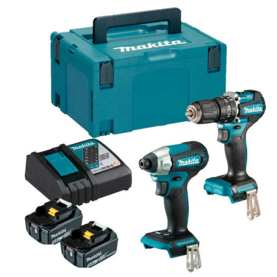 Combopack perceuse DHP487 visseuse chocs DTD157 Makita DLX2414TJ