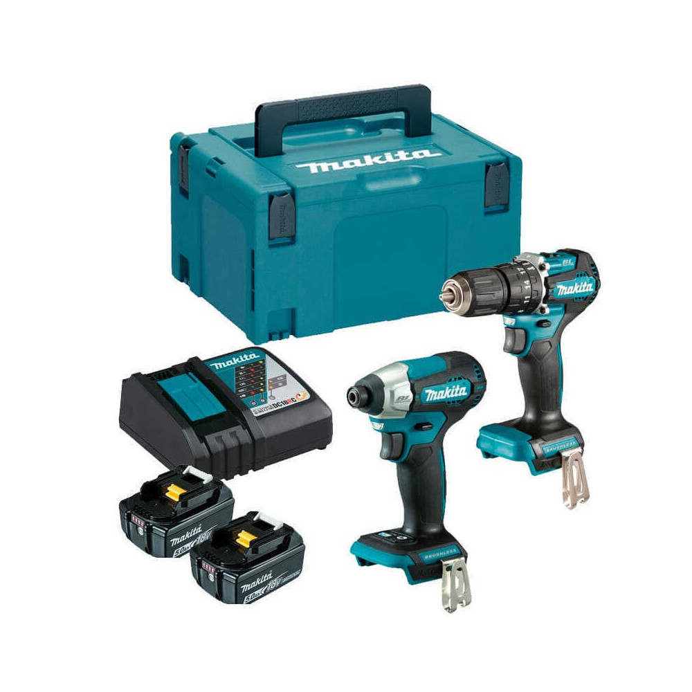 Combopack perceuse DHP487 visseuse chocs DTD157 Makita DLX2414TJ