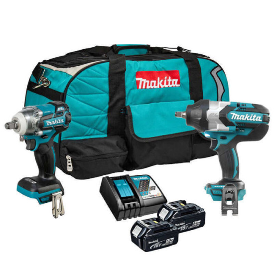 Pack 2 outils 18V lxt DTW285Z DTW1002Z 2X50 ah Makita DLX2233TX1
