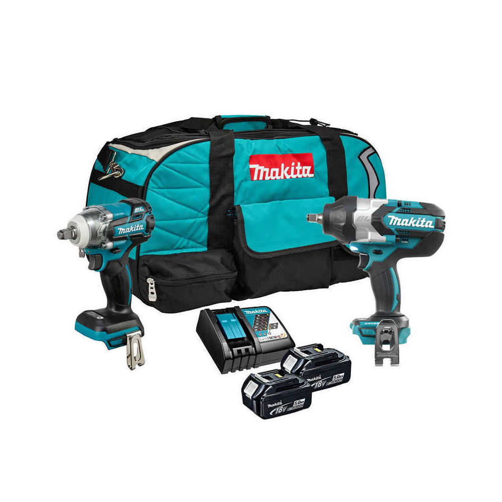 Pack 2 outils 18V lxt DTW285Z DTW1002Z 2X50 ah Makita DLX2233TX1