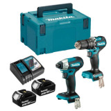 Combopack perceuse DHP487 visseuse chocs DTD157 Makita DLX2414JX4