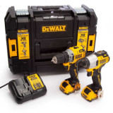 Pack 2 outils 12V xr DCD701 DCF801 Dewalt DCK2110L2T