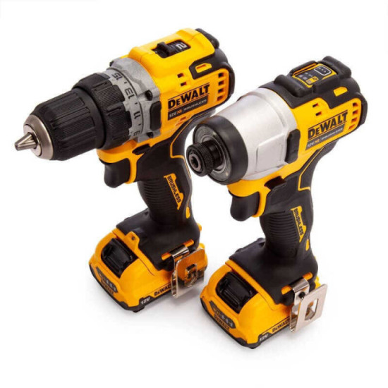 Pack 2 outils 12V xr DCD701 DCF801 Dewalt DCK2110L2T