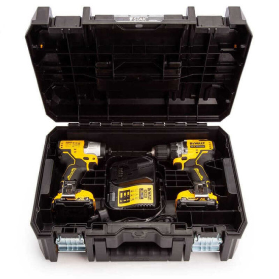 Pack 2 outils 12V xr DCD701 DCF801 Dewalt DCK2110L2T
