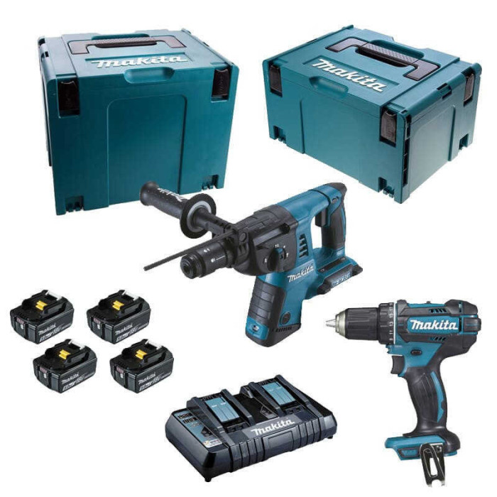 Combopack perceuse et perforateur Makita DLX2138PTJ