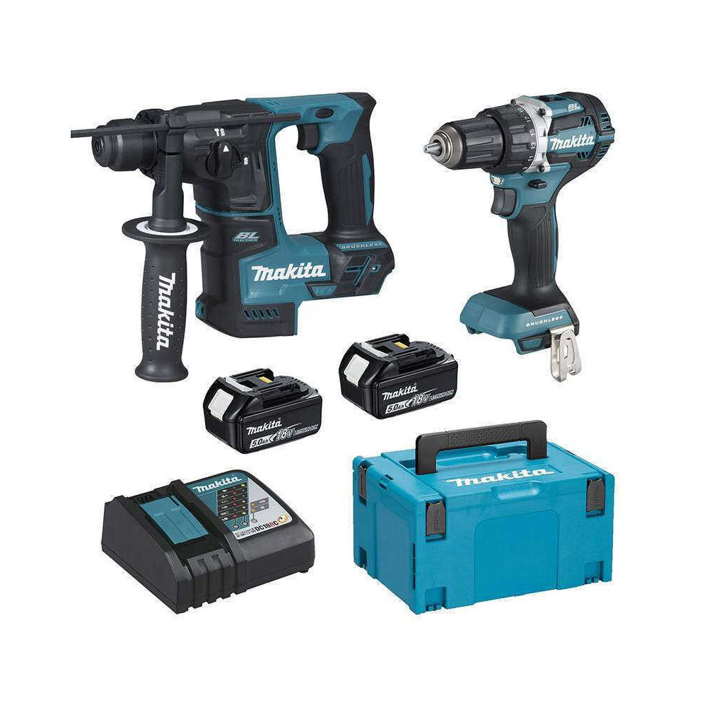 Pack Makita DLX2271TJ 18V LXT 2x5,0 Ah au prix HT