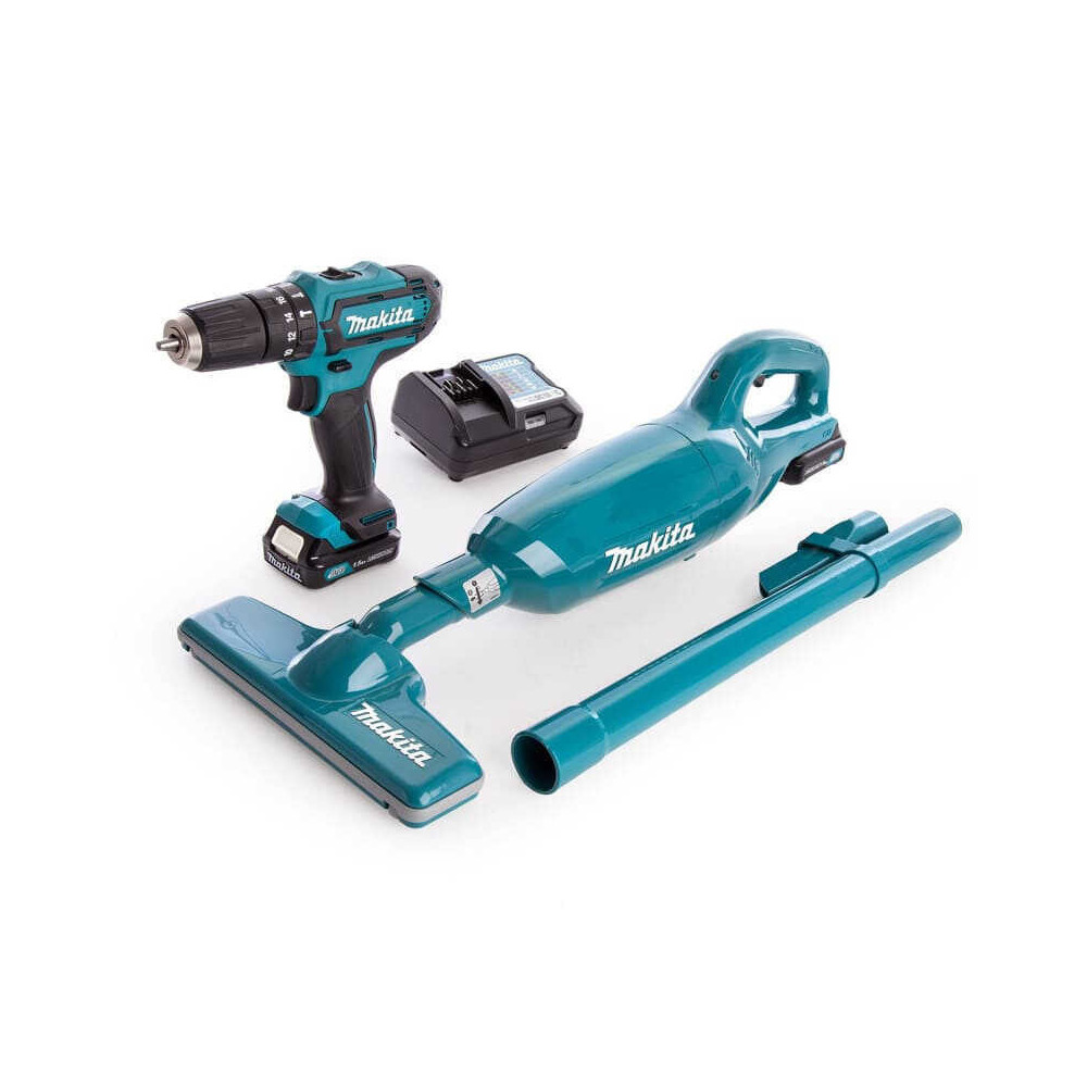 Pack combine perceuse HP331D et aspirateur CL106FD Makita CLX214X1