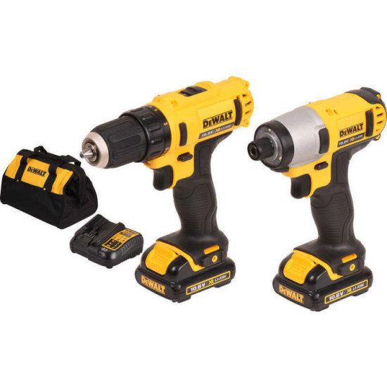 Pack perceuse visseuse chocs Dewalt DCK211C2