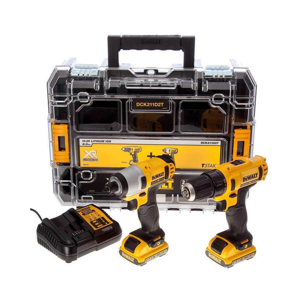 Combopack perceuse visseuse chocs Dewalt DCK211D2T