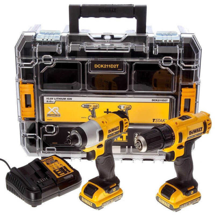 Combopack perceuse visseuse chocs Dewalt DCK211D2T