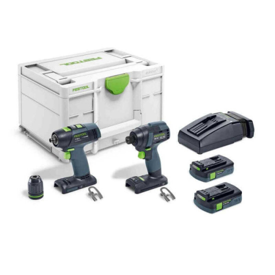 Pack outils sans fil perceuse et visseuse a chocs Festool 576492