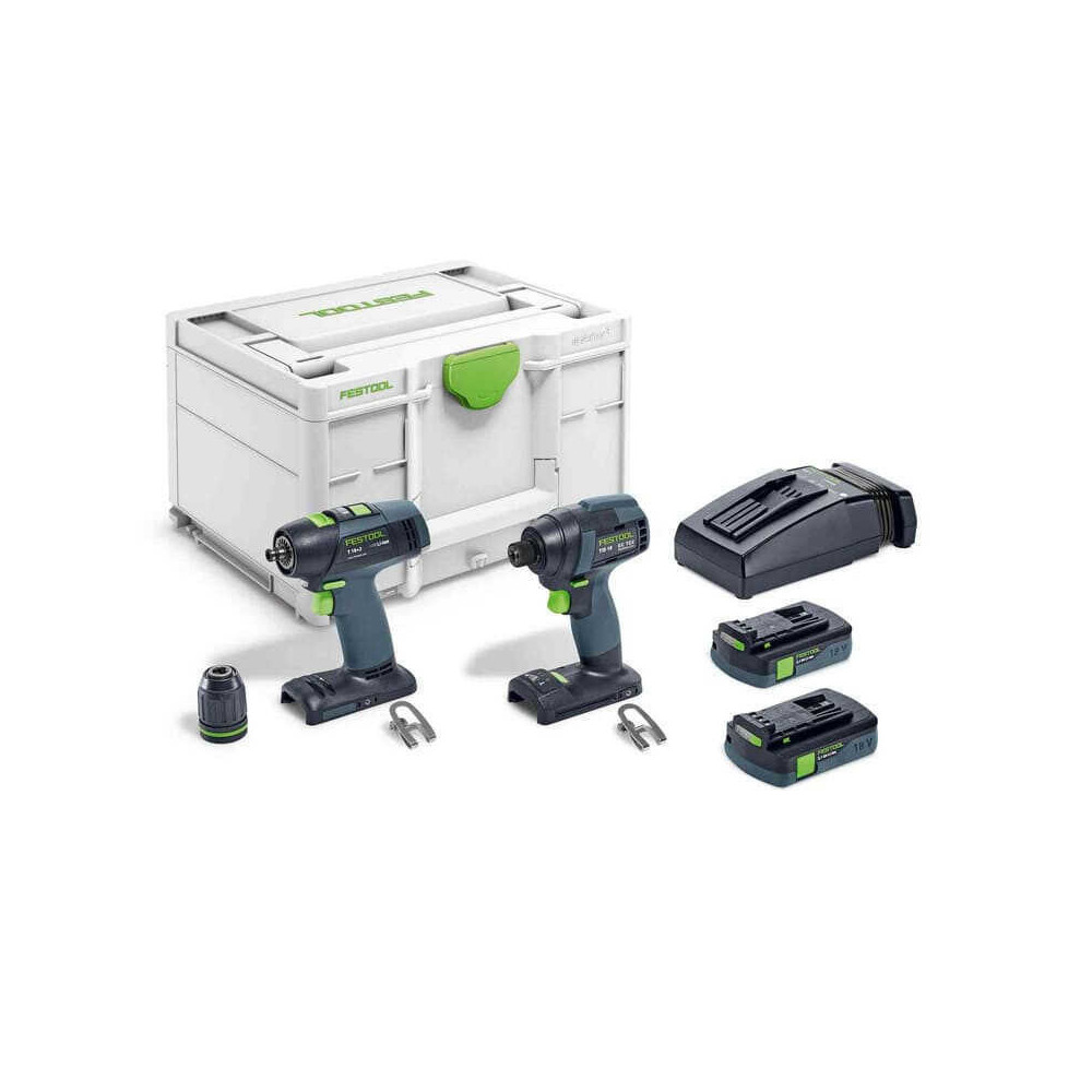 Pack outils sans fil perceuse et visseuse a chocs Festool 576492