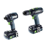 Pack outils sans fil perceuse et visseuse a chocs Festool 576492