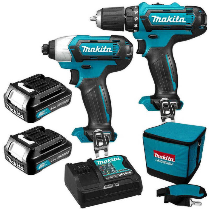 Combopack perceuse visseuse chocs Makita CLX201SA