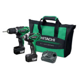 Combopack perceuse visseuse chocs Hitachi KC10DFL la
