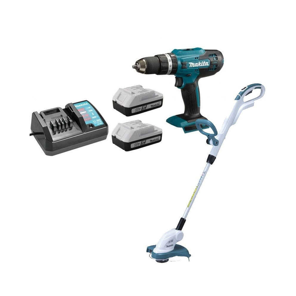 Perceuse et coupe bordure Makita DF488DWE UR180D