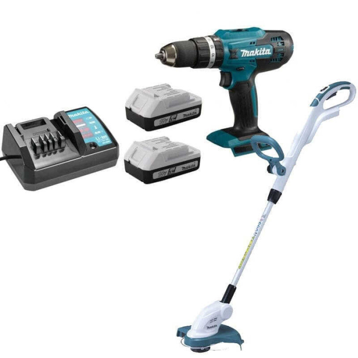 Perceuse et coupe bordure Makita DF488DWE UR180D