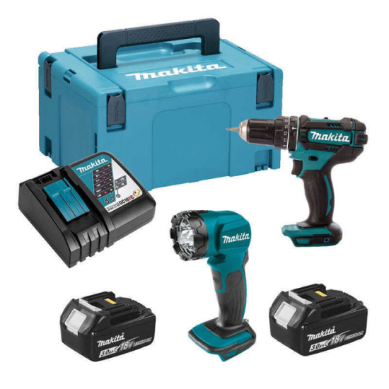 Combopack 2 outils 18V DHP482 DML815 Makita DLX2497J