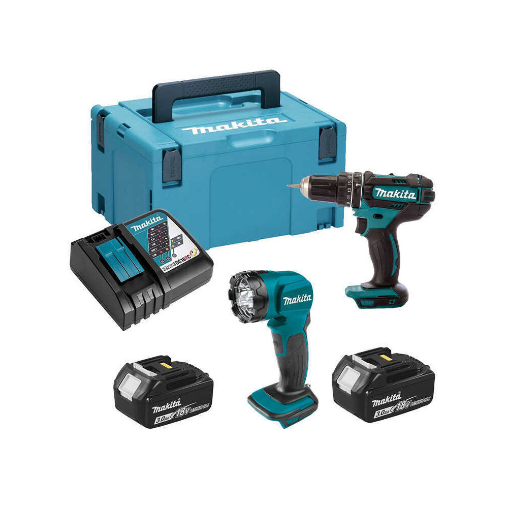 Combopack 2 outils 18V DHP482 DML815 Makita DLX2497J