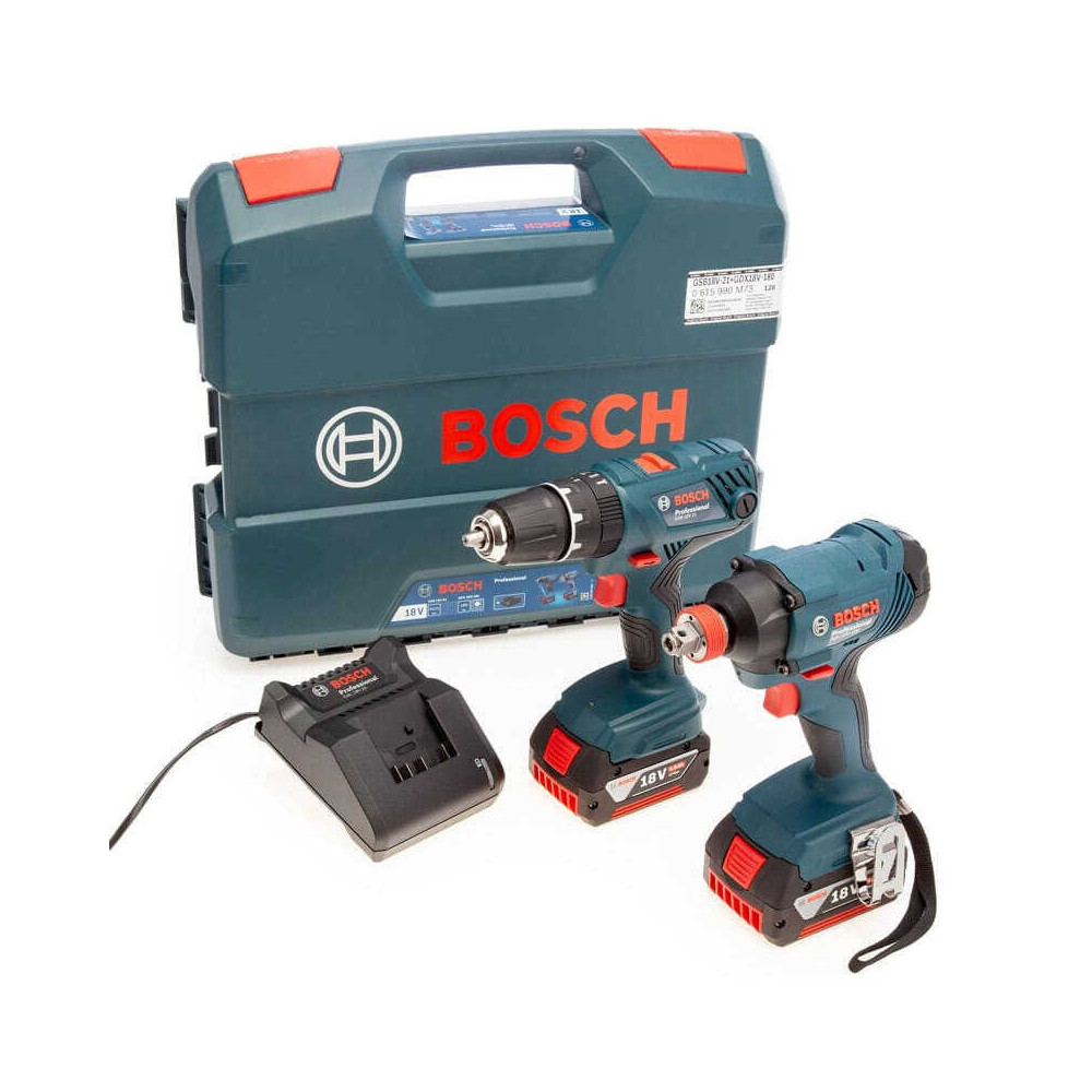 Pack 2 outils 18V gsb 18V 21 gdx 18V 180 Bosch 0615990M73