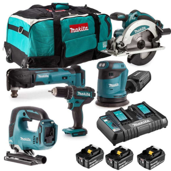 Combopack 5 machines Makita DLXSHOW03