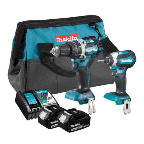 Pack 2 outils sans fil DHP484 DTD153 Makita DLX2180S
