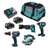Combopack 4 outils sans fil 18V Makita DLX4058M