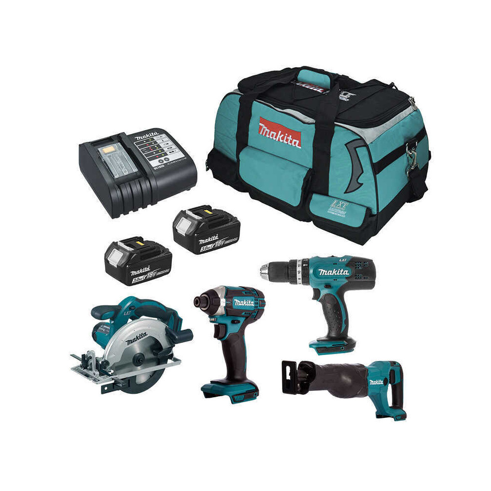 Combopack 4 outils sans fil 18V lxt Makita DLX4057X1