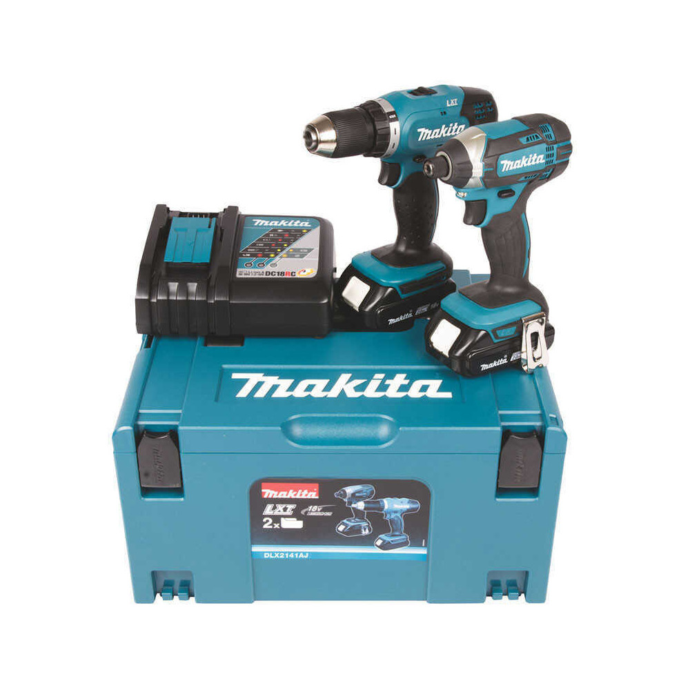 Combopack 18V perceuse et visseuse a chocs Makita DLX2141AJ