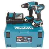Combopack 18V perceuse et visseuse a chocs Makita DLX2141AJ