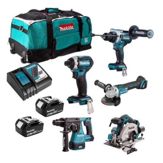 Combopack 5 outils sans fil 18V Makita DLX5062TX1