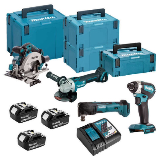 Combopack 4 outils sans fil 18V lxt Makita DLX6078TJ1