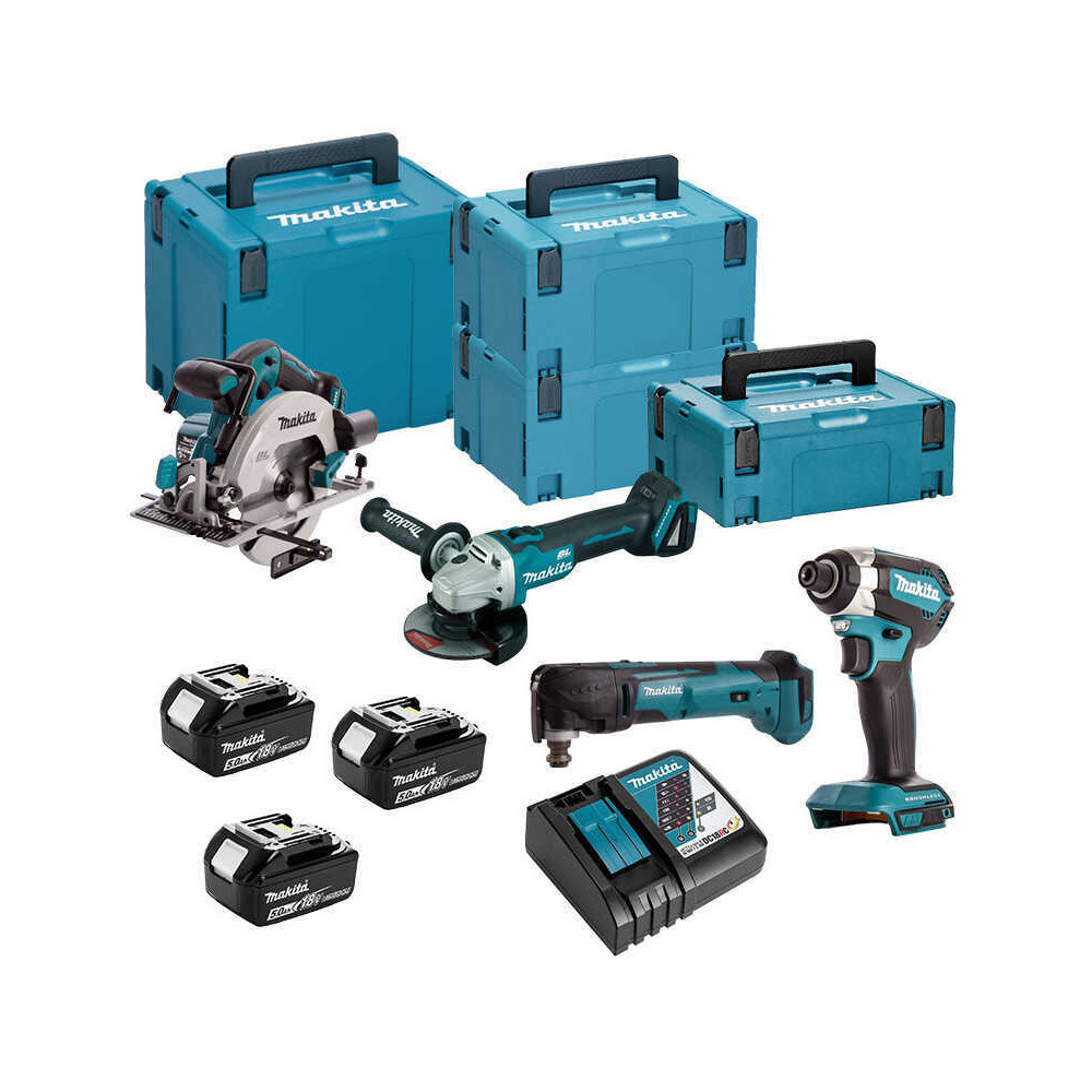 Combopack 4 outils sans fil 18V lxt Makita DLX6078TJ1