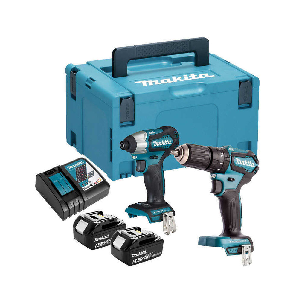 Pack 2 machines DTD155Z DHP483Z en coffret Makita DLX2101PTJ