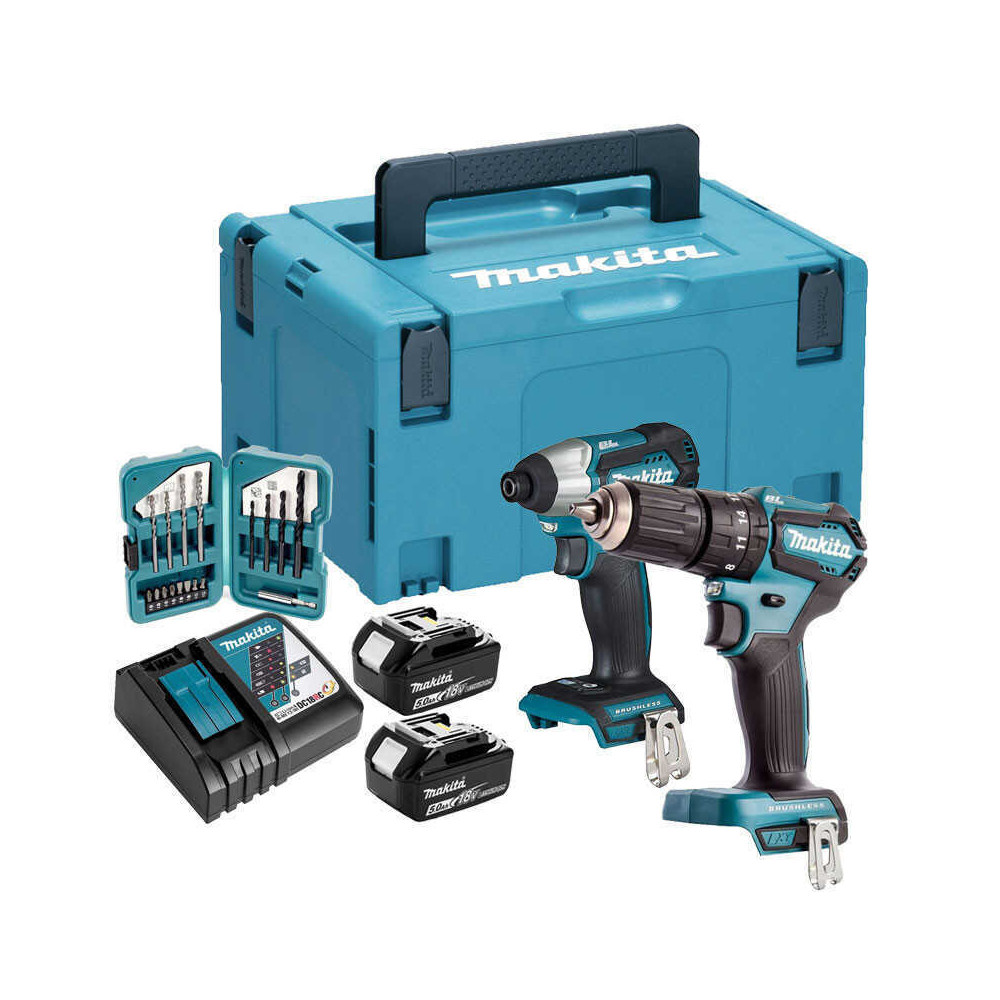 Pack 2 machines DTD155Z DHP483Z avec accessoires Makita DLX2221TJ2