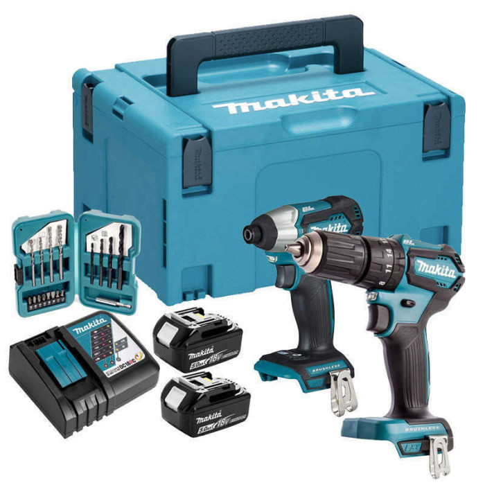 Pack 2 machines DTD155Z DHP483Z avec accessoires Makita DLX2221TJ2