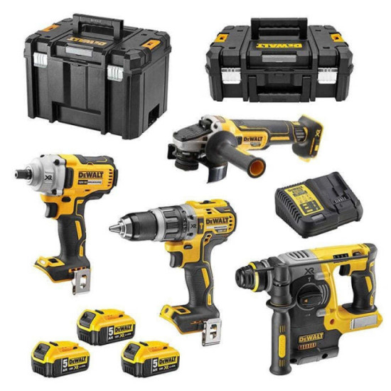 Pack 4 outils electroportatifs 18V brushless Dewalt DCK428P3T