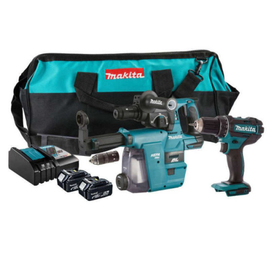 Combopack 2 outils 18V lxt 2X50 ah dans un sac Makita DLX2168TW