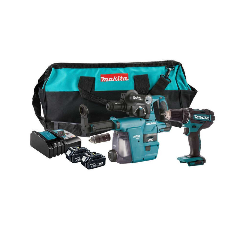 Combopack 2 outils 18V lxt 2X50 ah dans un sac Makita DLX2168TW