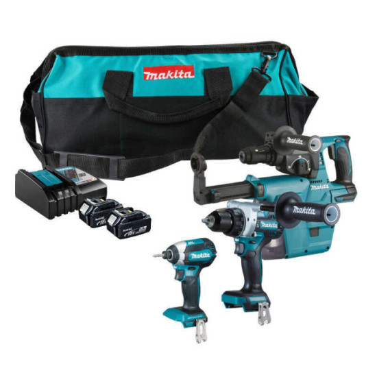 Combopack 3 outils sans fil lxt 2X5 ah dans un sac Makita DLX3154TX1