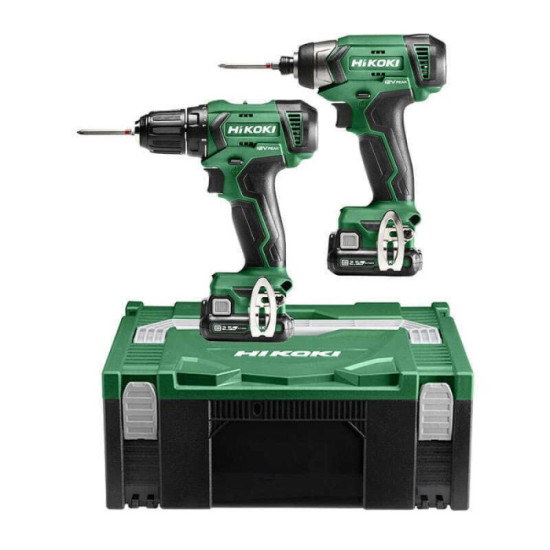 Pack 2 outils 12V DS12DA WH12DA Hikoki KC12DAWAZ