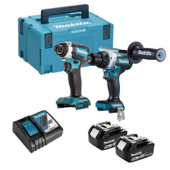Combopack lxt 18V DDF486 DTD153 2X BL1850B 1X DC18RC makpac
