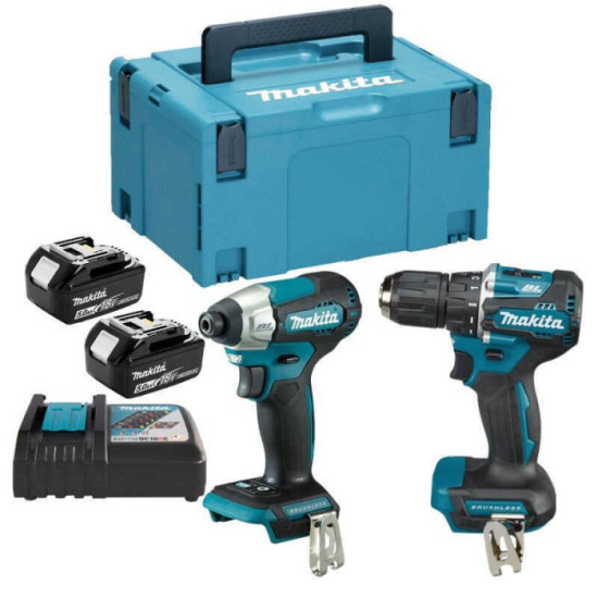 Ensemble de 2 outils 18V DDF487 DTD157 2X50 ah en coffret Makita DLX2423TJ