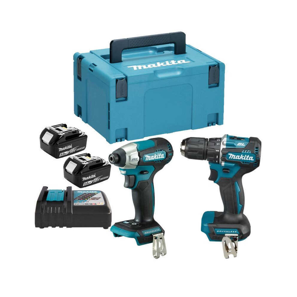 Ensemble de 2 outils 18V DDF487 DTD157 2X50 ah en coffret Makita DLX2423TJ
