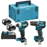Ensemble de 2 outils 18V DDF487 DTD157 2X50 ah en coffret Makita DLX2423TJ