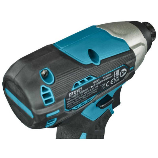 Ensemble de 2 outils 18V DDF487 DTD157 2X50 ah en coffret Makita DLX2423TJ