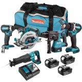 Pack 5 outils 18V lxt 3X50 ah dans sac Makita DLX5032T