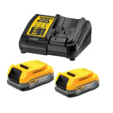 Pack 2 outils 18V xr 2X17 ah DCD709 DCF809 en coffret Dewalt DCK2062E2T qw